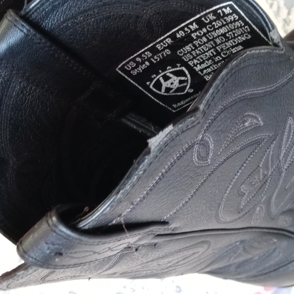 Ariat Western Round Toe Cowboy Boots Size 9.5 Men's - Picture 7 of 12